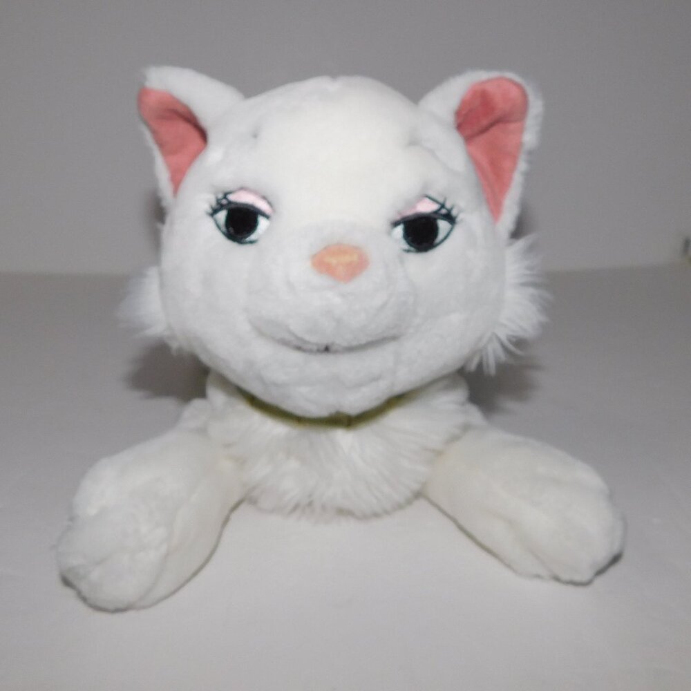 VTG Disney World Aristocats Duchess Laying Cat Stuffed Plush 19" Gold Collar